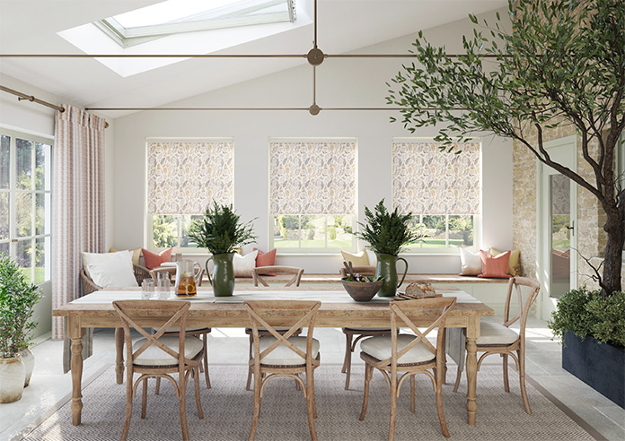 Folk Floral, Elysium Gold - Twist&Fit Roller Blind - Image 8